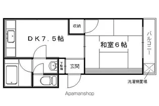 乾ハイツ【505号室】の間取り