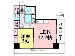 ベルファース尼崎【4階】の間取り