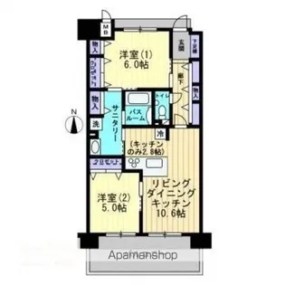 アルファライフ福岡町【7階】の間取り