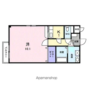 ポラリス弐番館【1階】の間取り