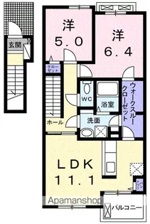 プラシードSKⅠ【2階】の間取り