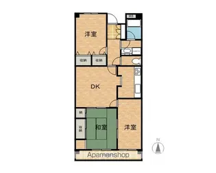 キャッスルハイツ 犬山【302号室】の間取り