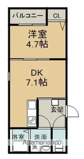 リタリッチ四番館【303号室】の間取り