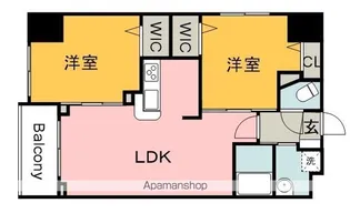 ザ・マジェスティー白島九軒町【9階】の間取り