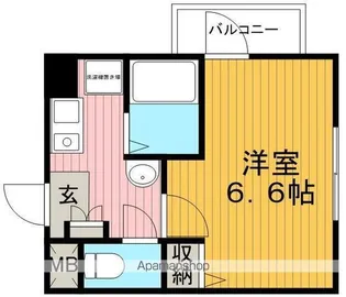 コーポ蛍池東【4階】の間取り