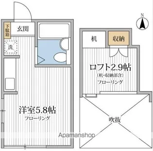 クレールメゾン高円寺【1階】の間取り