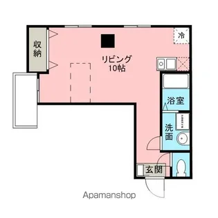 パレスビル【502号室】の間取り