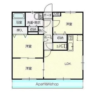 メゾン田中【101号室号室】の間取り