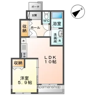 アドニス グランディ【103号室】の間取り