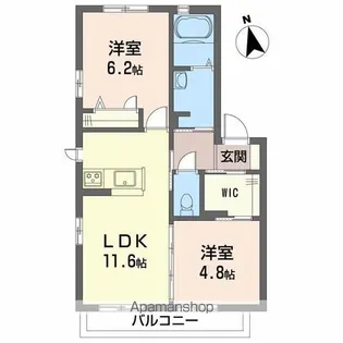 トロフィー クラウン【2階】の間取り