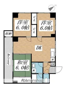 3LDKの間取り画像