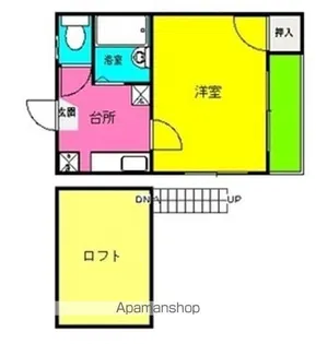 ロカテール竹下【2階】の間取り