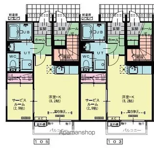 アルテュール【1階】の間取り