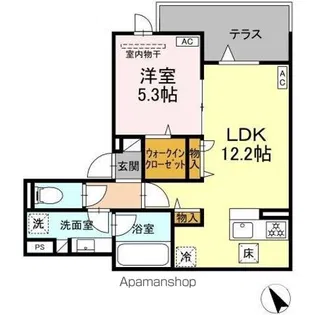 ASSETーCOURT世田谷船橋【1階】の間取り