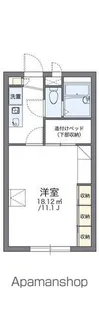 レオパレス南古都【2階】の間取り
