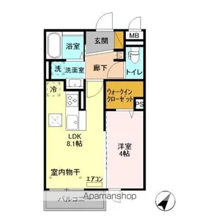 モアニおおたか【1階】の間取り