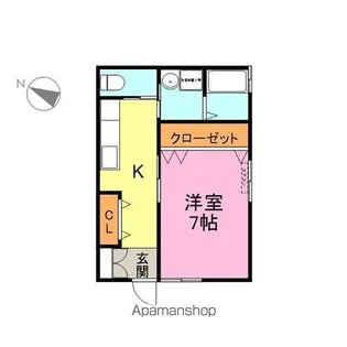 インデックスコーポ【101号室】の間取り