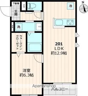 RENATUS【201号室号室】の間取り