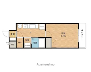 ビクトワール熊取【205号室】の間取り