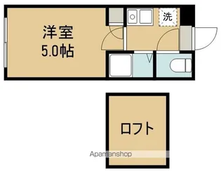 アップルハウス萩野町2【1階】の間取り