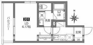 TWEED赤羽【2階】の間取り