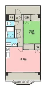 ルミエール扇【202号室】の間取り