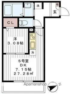 TOWN HOUSEⅧ【2階】の間取り