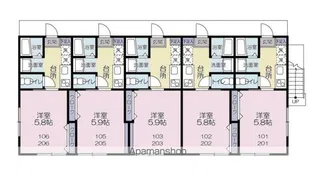 ブリリアント【2階】の間取り