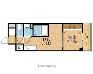 エスリードレジデンス都島デュオ【6階】の間取り