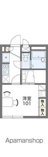 レオパレスキャラバン【2階】の間取り