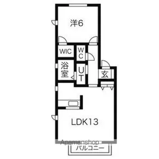 メゾン下方【2階】の間取り