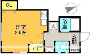 ウェストハイツ【101号室】の間取り