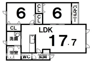 FITLIFE【2階】の間取り
