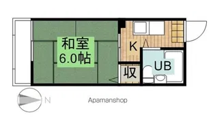 サンシティクシマ【2階】の間取り