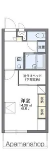レオパレスM.N【205号室】の間取り