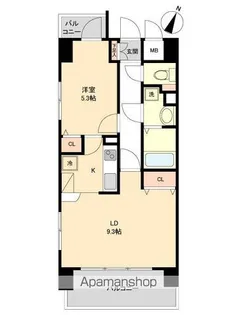 レジディア榴岡公園【5階】の間取り