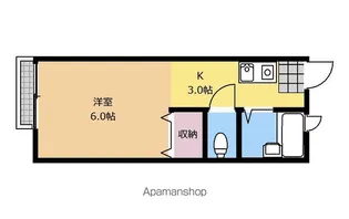 ハイツ登紀【203号室】の間取り