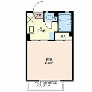 レーベン美里A【1階】の間取り