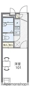 レオパレスアイリス【101号室】の間取り