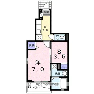 コンフォート・ヴィラ緑山Ⅲ号棟【1階】の間取り