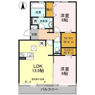 マイリーブル【101号室】の間取り