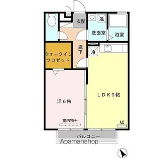 リバーセント B棟【2階】の間取り