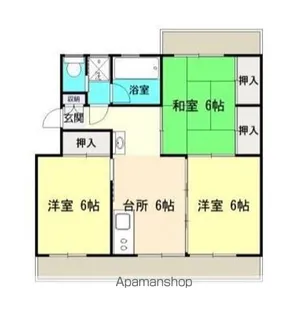 コーポコータロー【5階】の間取り