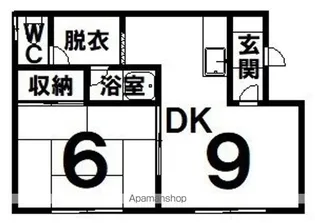 ドミ井上【201号室】の間取り
