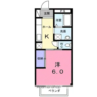 コーポみなみ1【1階】の間取り