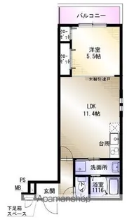 CASA D’ORO清水丘【2階】の間取り