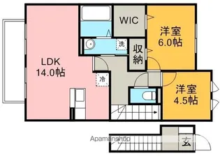 ベルセーヌ C【2階】の間取り