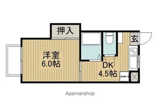 ドミナS【105号室】の間取り