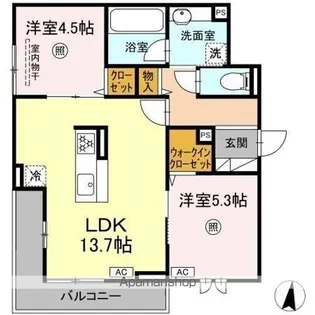 D-residence諸岡【2階】の間取り