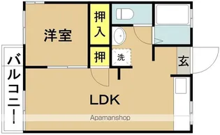 メゾン河口【1階】の間取り